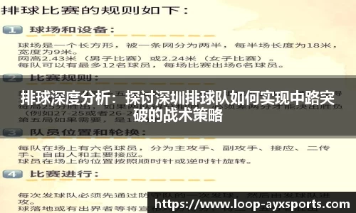 排球深度分析：探讨深圳排球队如何实现中路突破的战术策略